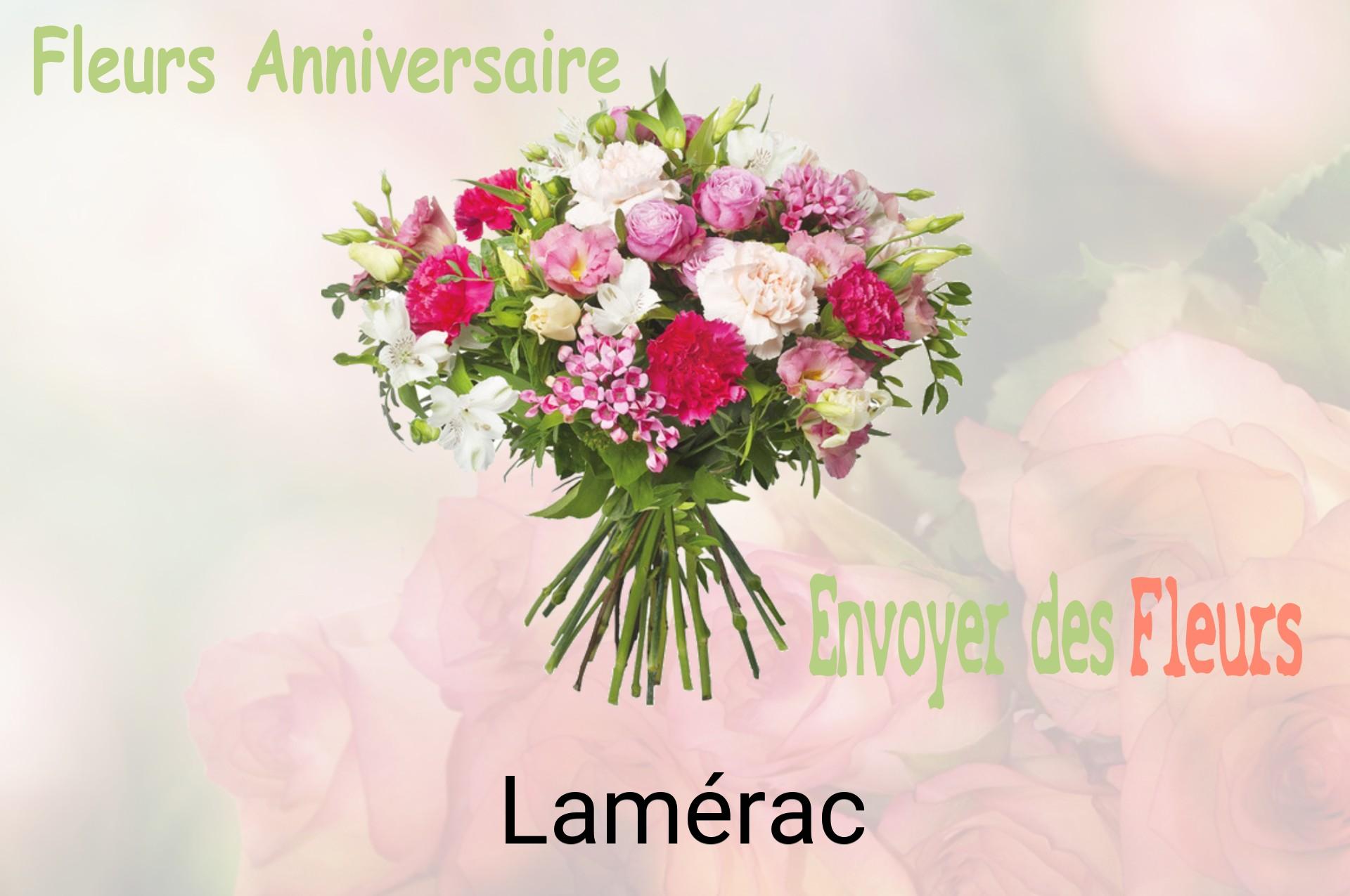 Bouquet de fleurs d’anniversaire livré à Lamérac